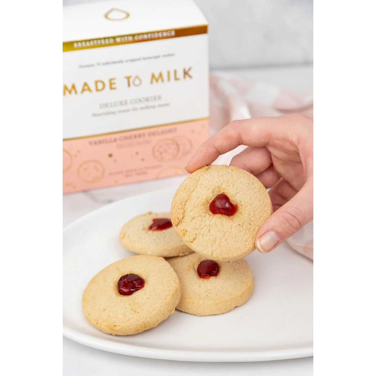 MADE TO MILK | Vanilla Cherry Delight Cookie