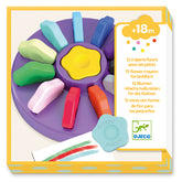 DJECO | 12 Toddler Flower Crayons