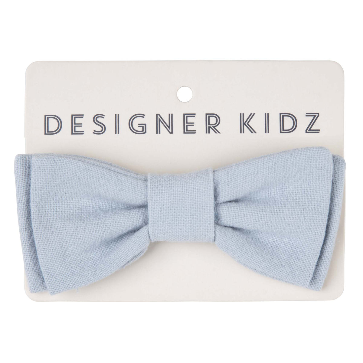 DESIGNER KIDZ | Finley Linen Bow Tie - Ice Blue