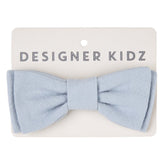 DESIGNER KIDZ | Finley Linen Bow Tie - Ice Blue