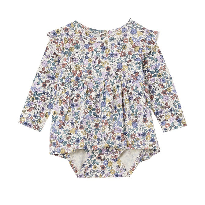 MILKY | Autumn Floral Frill Baby Dress