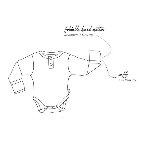 SNUGGLE HUNNY KIDS | Eucalypt Long Sleeve Bodysuit