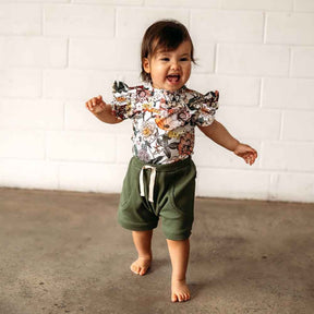 SNUGGLE HUNNY KIDS | Australiana Short Sleeve Bodysuit