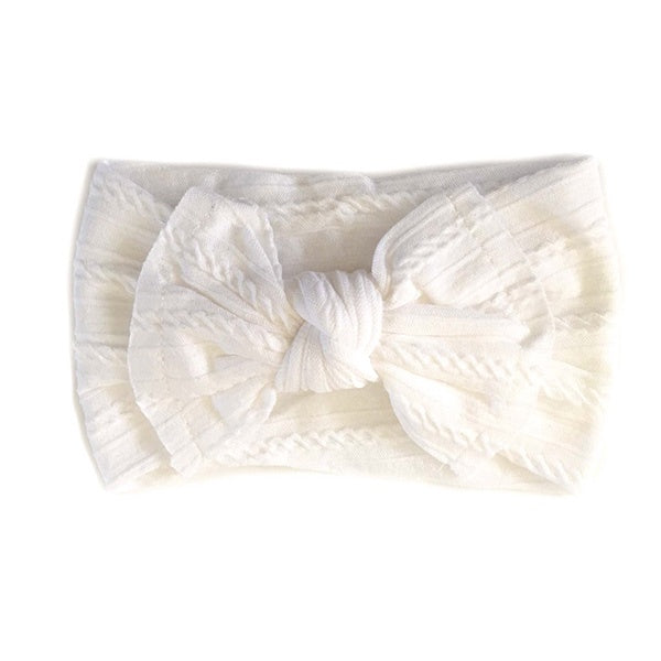 SISTER BOWS | Knotted Headband White
