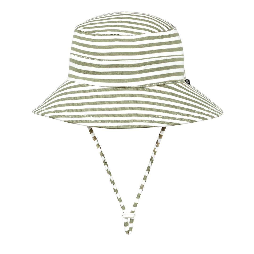 BEDHEAD HATS | Kids Classic Bucket Hat Khaki Stripe