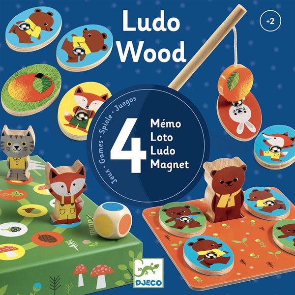 DJECO | Ludo Woodland Animal 4 Game Set