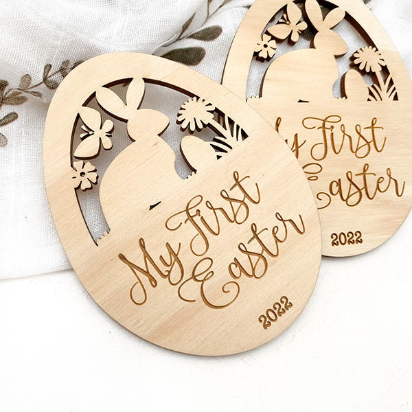 ONE.CHEW.THREE | My First Easter Milestone Plaque - Easter Story