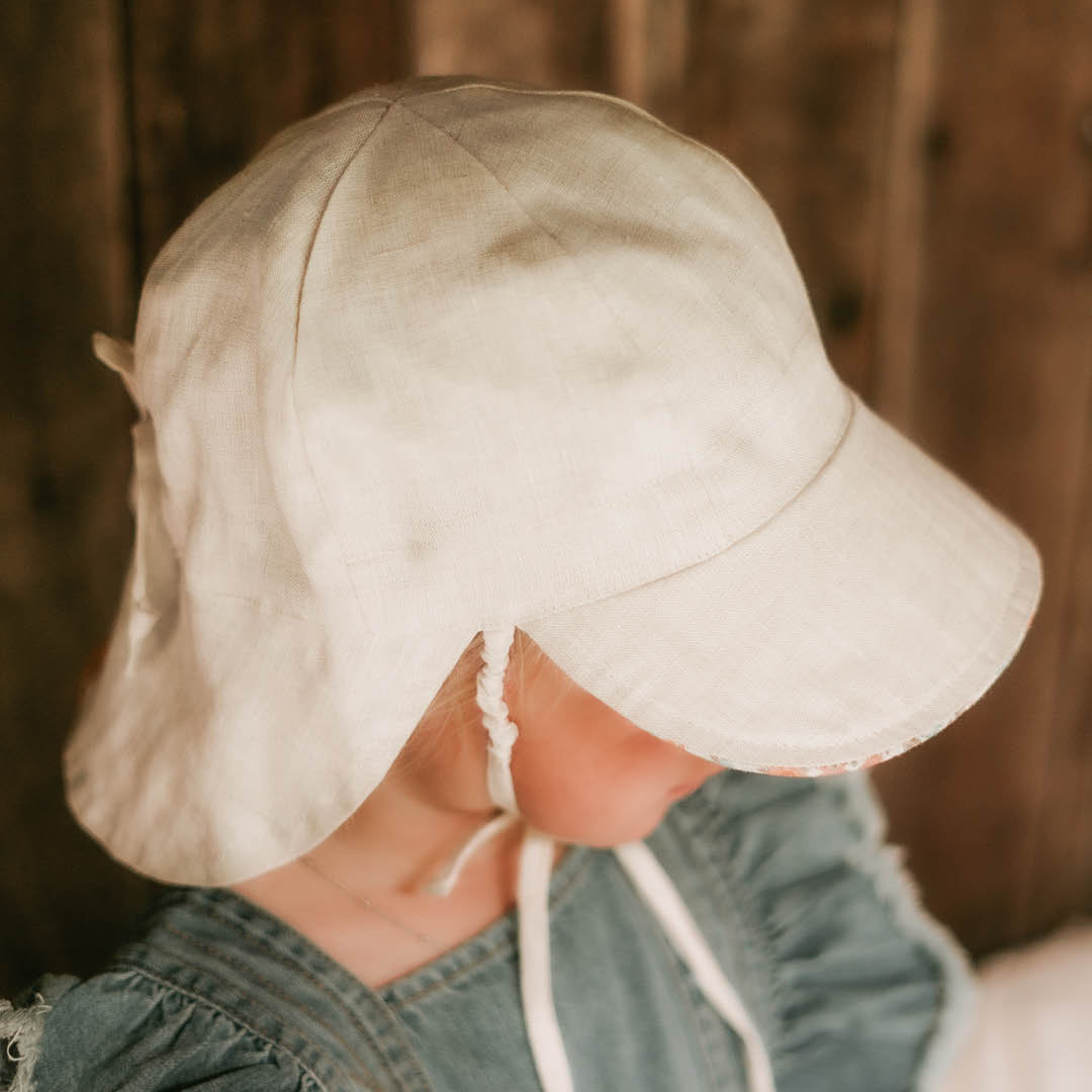 BEDHEAD HATS | Reversible Baby Flap Sun Hat Faith/Flax