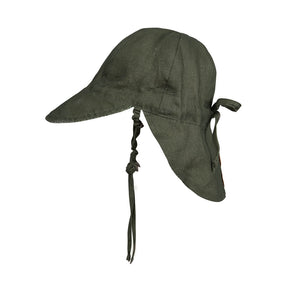 BEDHEAD HATS | Reversible Baby Flap Sun Hat Leaf/Moss